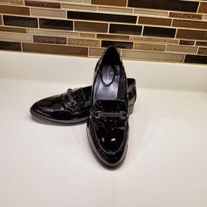 Bandolino Black Loafers Flats Patent Size 9.5M Women